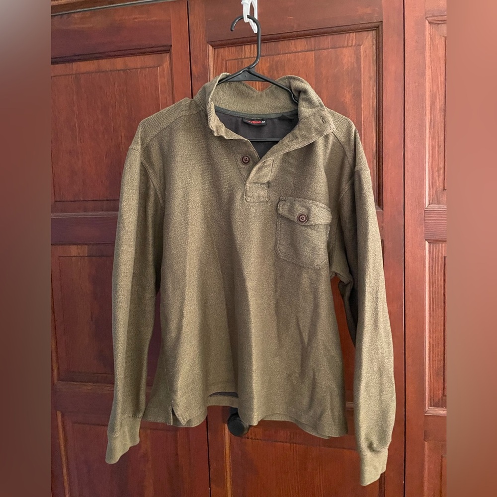 Olive Green Long Sleeve Pullover